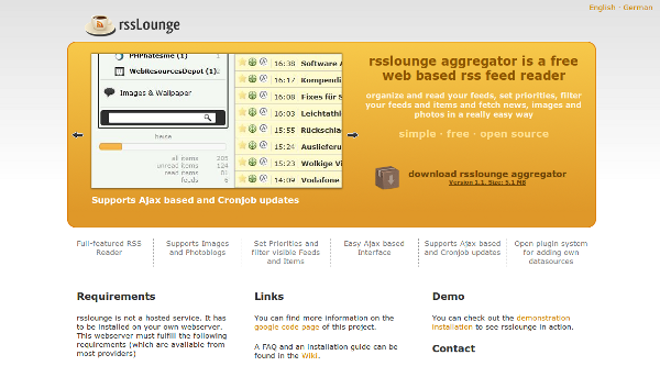 Rsslounge: crea tu versión Google Reader