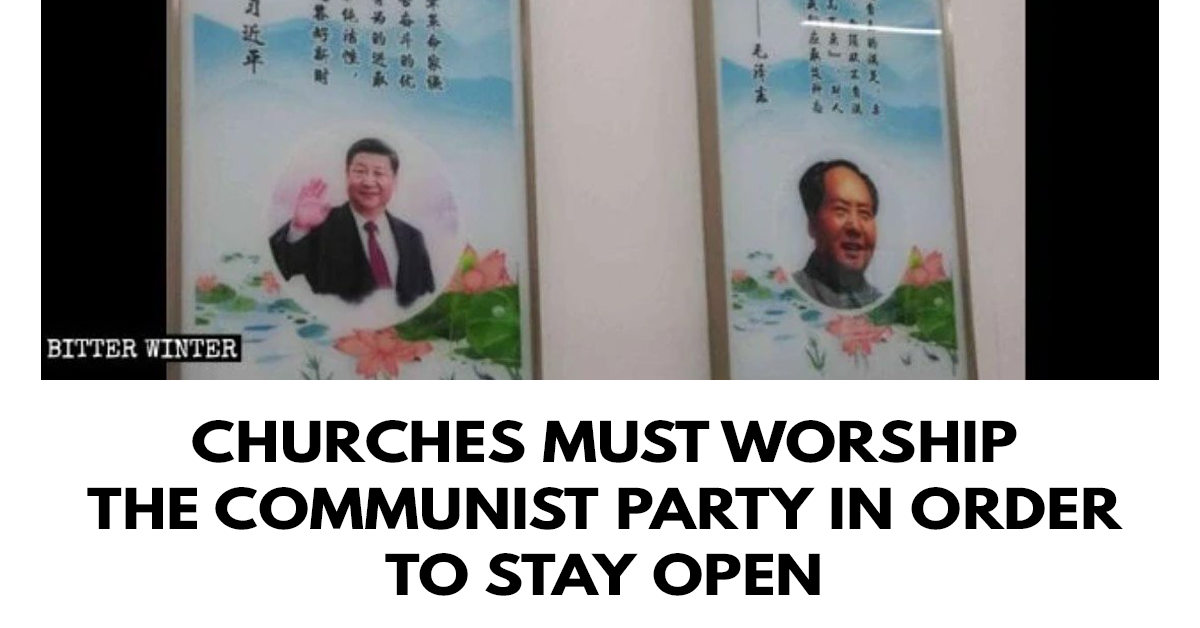 Churches must worship the Communist Party in order to stay open