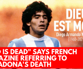 God is dead says French magazine referring to Maradona's death