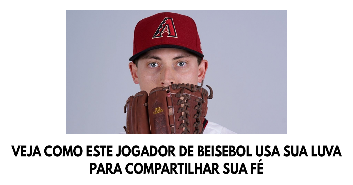 Veja como este jogador de beisebol usa sua luva para compartilhar sua fé