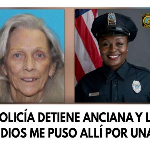 Mujer policía detiene anciana y le salva la vida- Dios me puso allí por una razón